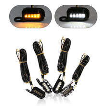 Load image into Gallery viewer, HP-Z058 Motorcycle Modified Rearview Mirror LED Turn Signal Light for Harley Sportsters XL 883 / 1200, For Honda / Yamaha / Kawasaki-Black White, Black, Electroplating White, Electroplating Black