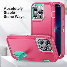 Load image into Gallery viewer, 3 in 1 Rugged Holder Phone Case, For iPhone 14, For iPhone 14 Plus, For iPhone 14 Pro, For iPhone 14 Pro Max