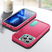 Load image into Gallery viewer, 3 in 1 Rugged Holder Phone Case, For iPhone 14, For iPhone 14 Plus, For iPhone 14 Pro, For iPhone 14 Pro Max