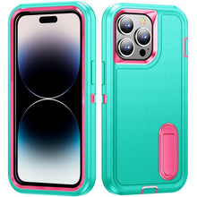 Load image into Gallery viewer, 3 in 1 Rugged Holder Phone Case, For iPhone 14, For iPhone 14 Plus, For iPhone 14 Pro, For iPhone 14 Pro Max