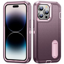 Load image into Gallery viewer, 3 in 1 Rugged Holder Phone Case, For iPhone 14, For iPhone 14 Plus, For iPhone 14 Pro, For iPhone 14 Pro Max