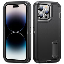 Load image into Gallery viewer, 3 in 1 Rugged Holder Phone Case, For iPhone 14, For iPhone 14 Plus, For iPhone 14 Pro, For iPhone 14 Pro Max