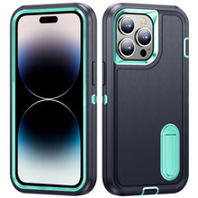 Load image into Gallery viewer, 3 in 1 Rugged Holder Phone Case, For iPhone 14, For iPhone 14 Plus, For iPhone 14 Pro, For iPhone 14 Pro Max