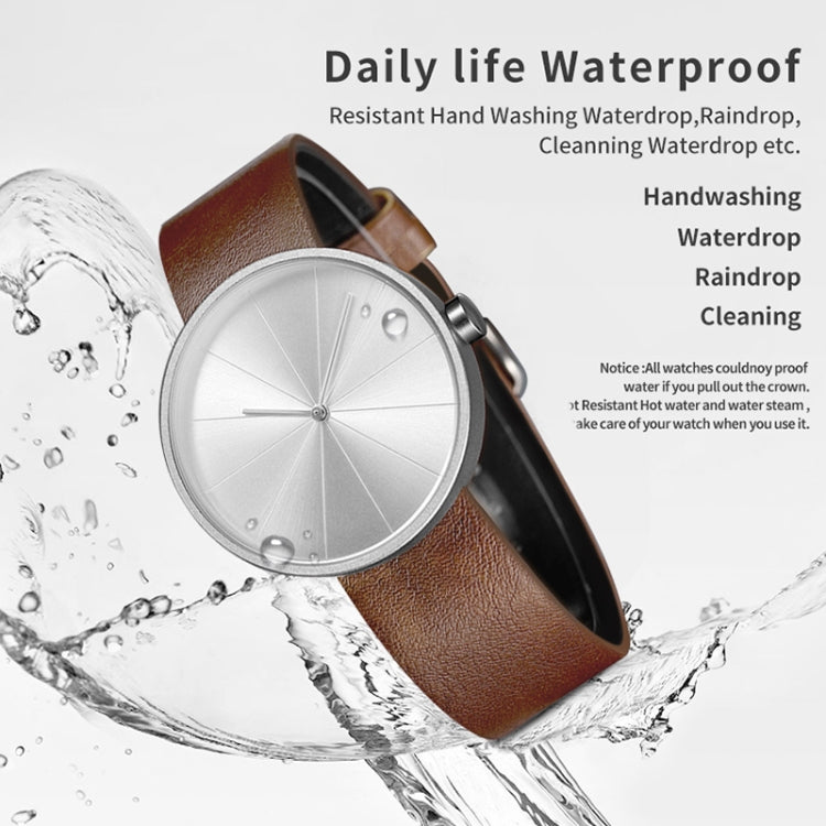 YAZOLE 520 Simple Dial Waterproof Quartz Movement Watch