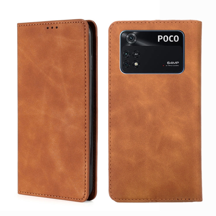 Skin Feel Magnetic Flip Leather Phone Case, For Xiaomi Poco M4 Pro, For Xiaomi Poco X4 Pro 5G, For Xiaomi Redmi K50 / K50 Pro, For Xiaomi Redmi K50 Gaming, For Xiaomi Redmi Note 11 Global / Note 11S, For Xiaomi Redmi Note 11 Pro 4G/5G Global           ...