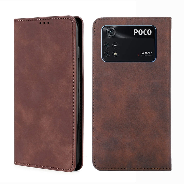 Skin Feel Magnetic Flip Leather Phone Case, For Xiaomi Poco M4 Pro, For Xiaomi Poco X4 Pro 5G, For Xiaomi Redmi K50 / K50 Pro, For Xiaomi Redmi K50 Gaming, For Xiaomi Redmi Note 11 Global / Note 11S, For Xiaomi Redmi Note 11 Pro 4G/5G Global           ...