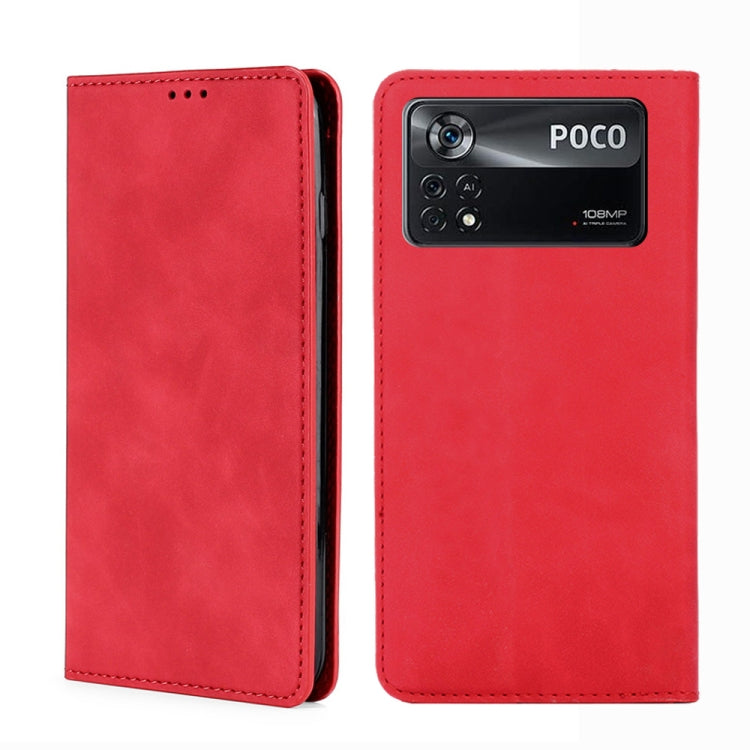 Skin Feel Magnetic Flip Leather Phone Case, For Xiaomi Poco M4 Pro, For Xiaomi Poco X4 Pro 5G, For Xiaomi Redmi K50 / K50 Pro, For Xiaomi Redmi K50 Gaming, For Xiaomi Redmi Note 11 Global / Note 11S, For Xiaomi Redmi Note 11 Pro 4G/5G Global           ...