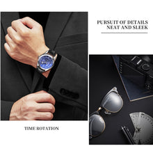 Load image into Gallery viewer, YAZOLE 513 Leather Band Calendar Waterproof Quartz Watch