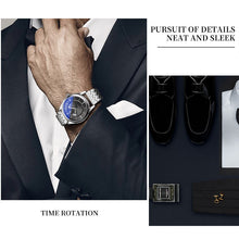 Load image into Gallery viewer, YAZOLE 513 Steel Band Calendar Waterproof Quartz Watch