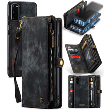Load image into Gallery viewer, CaseMe Detachable Multifunctional Horizontal Flip Leather Case, with Card Slot &amp; Holder &amp; Zipper Wallet &amp; Photo Frame, For Samsung Galaxy S20 Ultra, For Samsung Galaxy S20 Plus, For Samsung Galaxy S20
