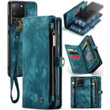 Load image into Gallery viewer, CaseMe Detachable Multifunctional Horizontal Flip Leather Case, with Card Slot &amp; Holder &amp; Zipper Wallet &amp; Photo Frame, For Samsung Galaxy S20 Ultra, For Samsung Galaxy S20 Plus, For Samsung Galaxy S20