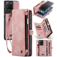 Load image into Gallery viewer, CaseMe Detachable Multifunctional Horizontal Flip Leather Case, with Card Slot &amp; Holder &amp; Zipper Wallet &amp; Photo Frame, For Samsung Galaxy S20 Plus, For Samsung Galaxy S20, For Samsung Galaxy S20 Ultra