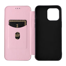 Load image into Gallery viewer, Carbon Fiber Texture Magnetic Flip Leather Phone Case, For iPhone 14, For iPhone 14 Plus, For iPhone 14 Pro, For iPhone 14 Pro Max