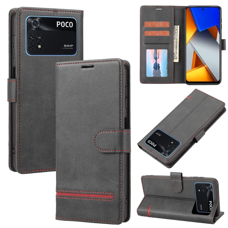 Classic Wallet Flip Leather Phone Case, For Xiaomi Poco F3 / K40 / K40 Pro, For Xiaomi Poco M4 Pro 4G, For Xiaomi Poco X3 NFC, For Xiaomi Poco X4 Pro 5G