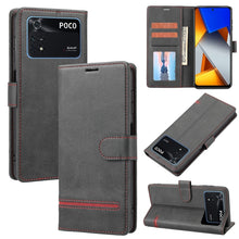 Load image into Gallery viewer, Classic Wallet Flip Leather Phone Case, For Xiaomi Poco F3 / K40 / K40 Pro, For Xiaomi Poco M4 Pro 4G, For Xiaomi Poco X3 NFC, For Xiaomi Poco X4 Pro 5G