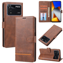 Load image into Gallery viewer, Classic Wallet Flip Leather Phone Case, For Xiaomi Poco F3 / K40 / K40 Pro, For Xiaomi Poco M4 Pro 4G, For Xiaomi Poco X3 NFC, For Xiaomi Poco X4 Pro 5G