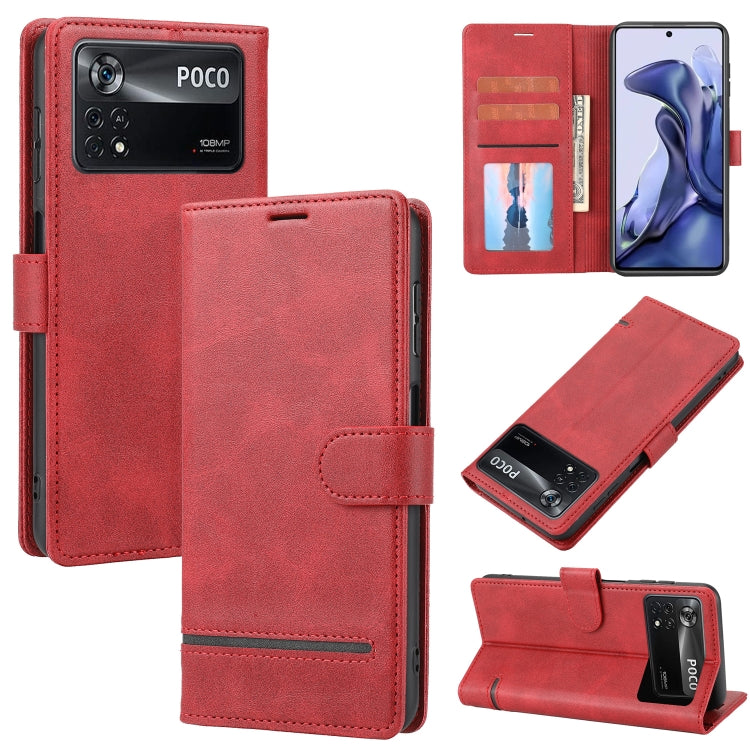 Classic Wallet Flip Leather Phone Case, For Xiaomi Poco F3 / K40 / K40 Pro, For Xiaomi Poco M4 Pro 4G, For Xiaomi Poco X3 NFC, For Xiaomi Poco X4 Pro 5G