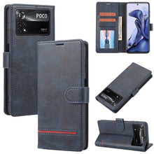Load image into Gallery viewer, Classic Wallet Flip Leather Phone Case, For Xiaomi Poco F3 / K40 / K40 Pro, For Xiaomi Poco M4 Pro 4G, For Xiaomi Poco X3 NFC, For Xiaomi Poco X4 Pro 5G