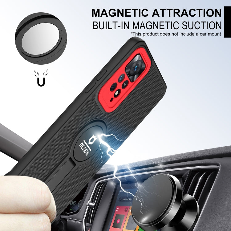 Small Tail Holder TPU+PC Phone Case, For Xiaomi Redmi Note 11 4G 2022 / Note 11S
