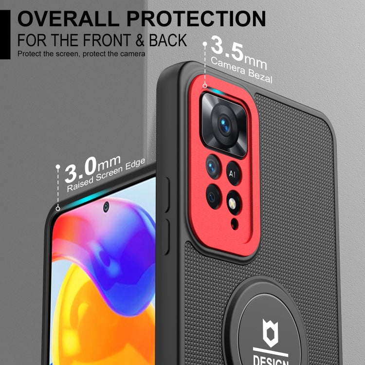 Small Tail Holder TPU+PC Phone Case, For Xiaomi Redmi Note 11 4G 2022 / Note 11S