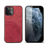 Card Slots Full Coverage PU+TPU Phone Case, For iPhone 13, For iPhone 13 Pro, For iPhone 13 Pro Max, For iPhone 12 mini, For iPhone 12 / 12 Pro, For iPhone 12 Pro Max, For iPhone 11, For iPhone 11 Pro, For iPhone 11 Pro Max, For iPhone X / XS          ...