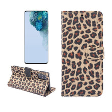 Load image into Gallery viewer, Leopard Pattern Horizontal Flip Leather Case with Holder &amp; Card Slots, For Galaxy S20