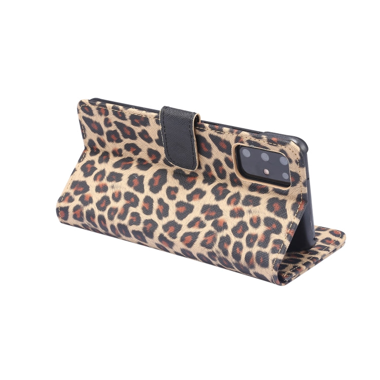 Leopard Pattern Horizontal Flip Leather Case with Holder & Card Slots, For Galaxy S20
