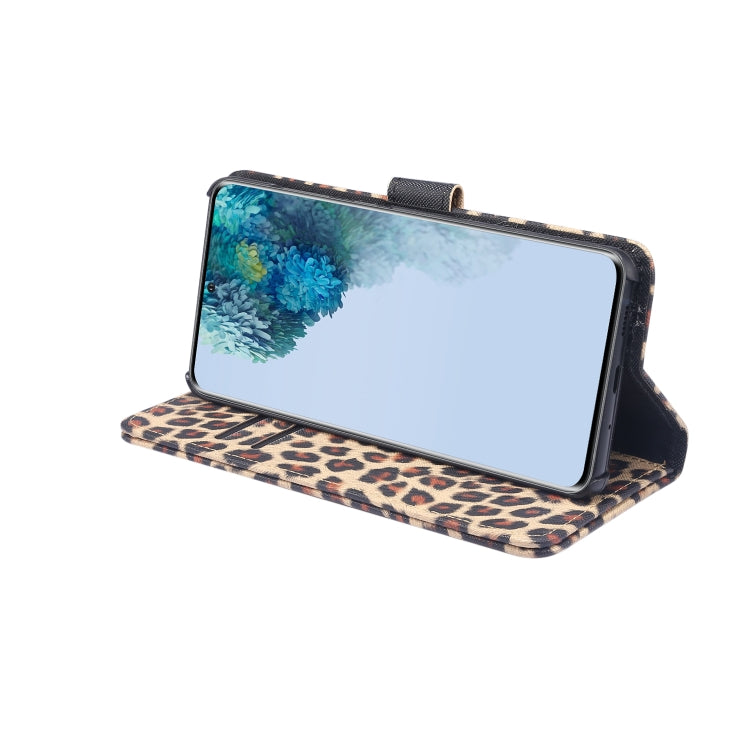 Leopard Pattern Horizontal Flip Leather Case with Holder & Card Slots, For Galaxy S20