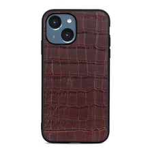 Load image into Gallery viewer, Crocodile Texture Genuine Leather Phone Case, For iPhone 14, For iPhone 14 Plus, For iPhone 14 Pro, For iPhone 14 Pro Max