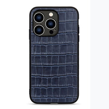 Load image into Gallery viewer, Crocodile Texture Genuine Leather Phone Case, For iPhone 14, For iPhone 14 Plus, For iPhone 14 Pro, For iPhone 14 Pro Max