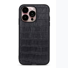 Load image into Gallery viewer, Crocodile Texture Genuine Leather Phone Case, For iPhone 14, For iPhone 14 Plus, For iPhone 14 Pro, For iPhone 14 Pro Max