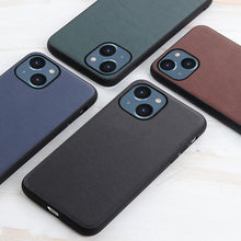 Load image into Gallery viewer, Lambskin Texture Genuine Leather Phone Case, For iPhone 14, For iPhone 14 Plus, For iPhone 14 Pro, For iPhone 14 Pro Max