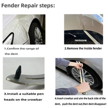 Load image into Gallery viewer, N8 10 in 1 Car Paintless Dent Removal Fender Damage Repair Puller Lifter Arc Crowbar Tools Hook Rods kit, 10 in 1