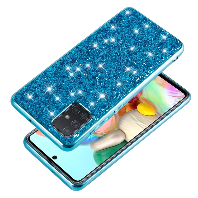 Plating Glittery Powder Shockproof TPU Protective Case, For Samsung Galaxy A51, For Samsung Galaxy S20, For Samsung Galaxy S20+