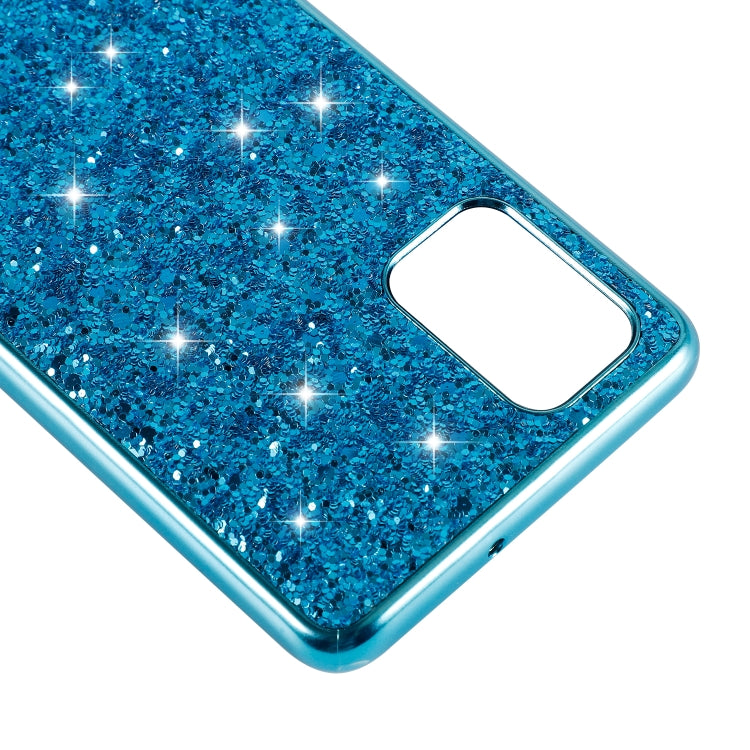 Plating Glittery Powder Shockproof TPU Protective Case, For Samsung Galaxy A51, For Samsung Galaxy S20, For Samsung Galaxy S20+
