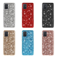 Load image into Gallery viewer, Plating Glittery Powder Shockproof TPU Protective Case, For Samsung Galaxy A51, For Samsung Galaxy S20, For Samsung Galaxy S20+