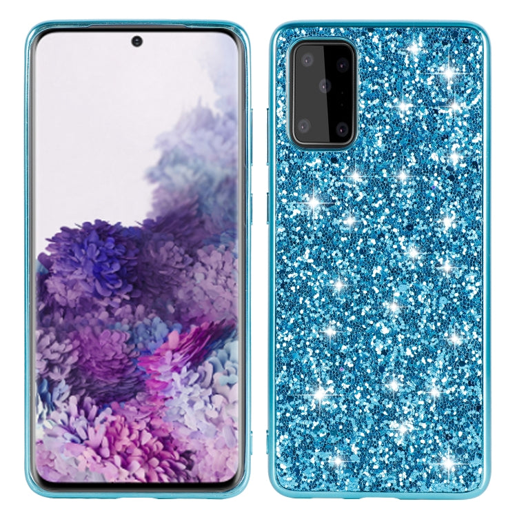 Plating Glittery Powder Shockproof TPU Protective Case, For Samsung Galaxy A51, For Samsung Galaxy S20, For Samsung Galaxy S20+