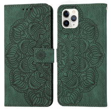 Load image into Gallery viewer, Mandala Embossed Flip Leather Phone Case, For iPhone 11 Pro Max, For iPhone X / XS, For iPhone XR, For iPhone XS Max, For iPhone SE 2022 / 2020 / 8 / 7, For iPhone 7 Plus / 8 Plus