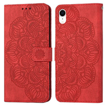 Load image into Gallery viewer, Mandala Embossed Flip Leather Phone Case, For iPhone 11 Pro Max, For iPhone X / XS, For iPhone XR, For iPhone XS Max, For iPhone SE 2022 / 2020 / 8 / 7, For iPhone 7 Plus / 8 Plus