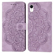 Load image into Gallery viewer, Mandala Embossed Flip Leather Phone Case, For iPhone 11 Pro Max, For iPhone X / XS, For iPhone XR, For iPhone XS Max, For iPhone SE 2022 / 2020 / 8 / 7, For iPhone 7 Plus / 8 Plus