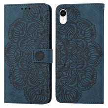 Load image into Gallery viewer, Mandala Embossed Flip Leather Phone Case, For iPhone 11 Pro Max, For iPhone X / XS, For iPhone XR, For iPhone XS Max, For iPhone SE 2022 / 2020 / 8 / 7, For iPhone 7 Plus / 8 Plus