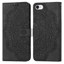 Load image into Gallery viewer, Mandala Embossed Flip Leather Phone Case, For iPhone 11 Pro Max, For iPhone X / XS, For iPhone XR, For iPhone XS Max, For iPhone SE 2022 / 2020 / 8 / 7, For iPhone 7 Plus / 8 Plus