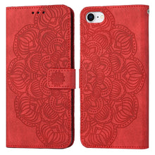 Load image into Gallery viewer, Mandala Embossed Flip Leather Phone Case, For iPhone 11 Pro Max, For iPhone X / XS, For iPhone XR, For iPhone XS Max, For iPhone SE 2022 / 2020 / 8 / 7, For iPhone 7 Plus / 8 Plus