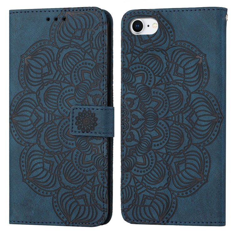 Mandala Embossed Flip Leather Phone Case, For iPhone 11 Pro Max, For iPhone X / XS, For iPhone XR, For iPhone XS Max, For iPhone SE 2022 / 2020 / 8 / 7, For iPhone 7 Plus / 8 Plus