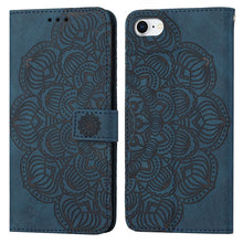 Load image into Gallery viewer, Mandala Embossed Flip Leather Phone Case, For iPhone 11 Pro Max, For iPhone X / XS, For iPhone XR, For iPhone XS Max, For iPhone SE 2022 / 2020 / 8 / 7, For iPhone 7 Plus / 8 Plus