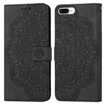 Load image into Gallery viewer, Mandala Embossed Flip Leather Phone Case, For iPhone 11 Pro Max, For iPhone X / XS, For iPhone XR, For iPhone XS Max, For iPhone SE 2022 / 2020 / 8 / 7, For iPhone 7 Plus / 8 Plus