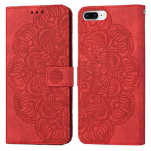 Load image into Gallery viewer, Mandala Embossed Flip Leather Phone Case, For iPhone 11 Pro Max, For iPhone X / XS, For iPhone XR, For iPhone XS Max, For iPhone SE 2022 / 2020 / 8 / 7, For iPhone 7 Plus / 8 Plus