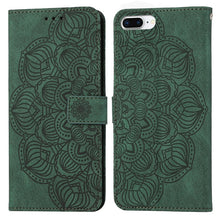Load image into Gallery viewer, Mandala Embossed Flip Leather Phone Case, For iPhone 11 Pro Max, For iPhone X / XS, For iPhone XR, For iPhone XS Max, For iPhone SE 2022 / 2020 / 8 / 7, For iPhone 7 Plus / 8 Plus
