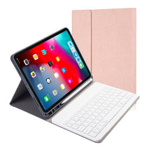 Load image into Gallery viewer, Cloth Texture Detachable Magnetic Bluetooth Keyboard Horizontal Flip Leather Case for iPad Pro 11 2020 / 2018 with Holder &amp; Pen Slot, RK11, RK11D Backlight