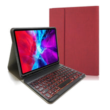 Load image into Gallery viewer, Cloth Texture Detachable Magnetic Bluetooth Keyboard Horizontal Flip Leather Case for iPad Pro 11 2020 / 2018 with Holder &amp; Pen Slot, RK11, RK11D Backlight